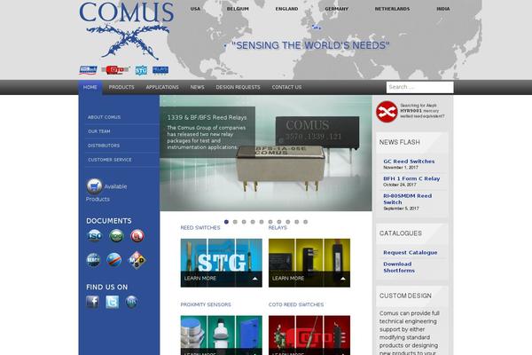 comus-intl.com site used Concepcion-design-theme