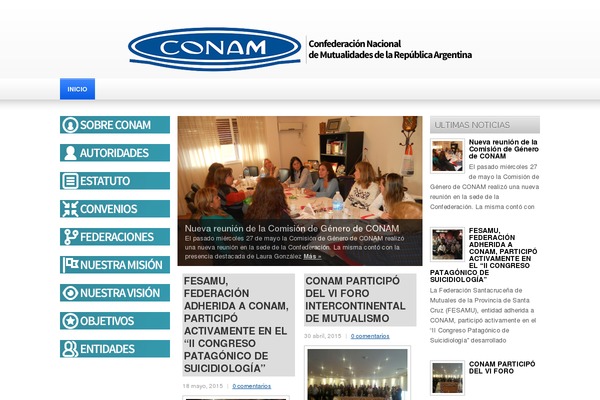 conam.org.ar site used Firstnewsfinal