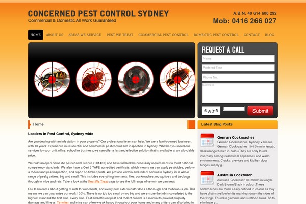 concernedpestcontrolsydney.com.au site used Relaxed-home-lite