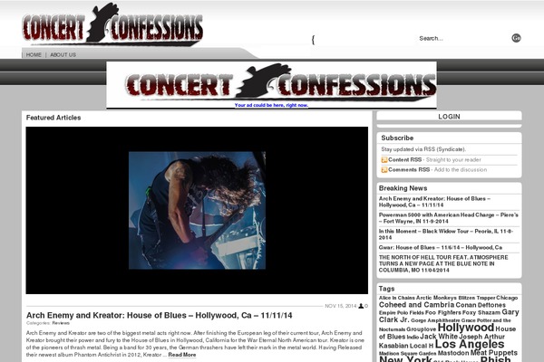concertconfessions.com site used Massive News