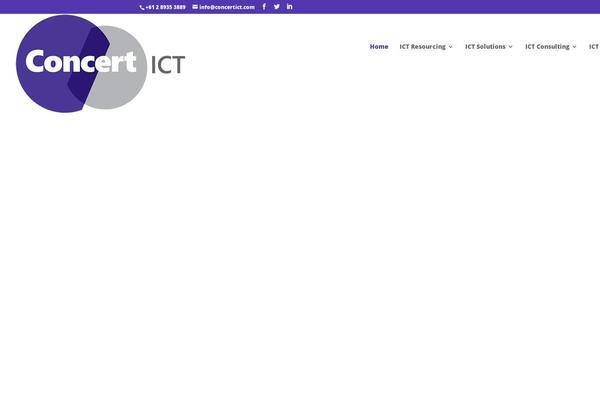 concertict.com site used Concert-ict