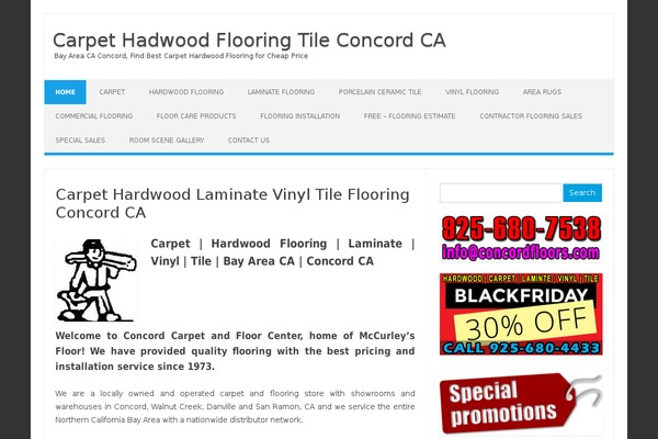 WordPress website example screenshot