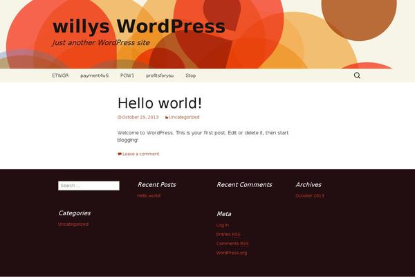 WordPress website example screenshot