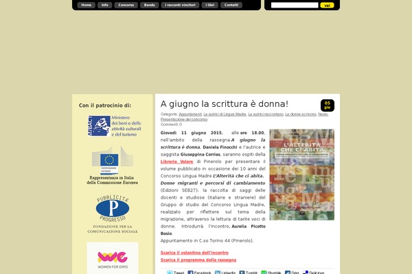 concorsolinguamadre.it site used Linguamadre