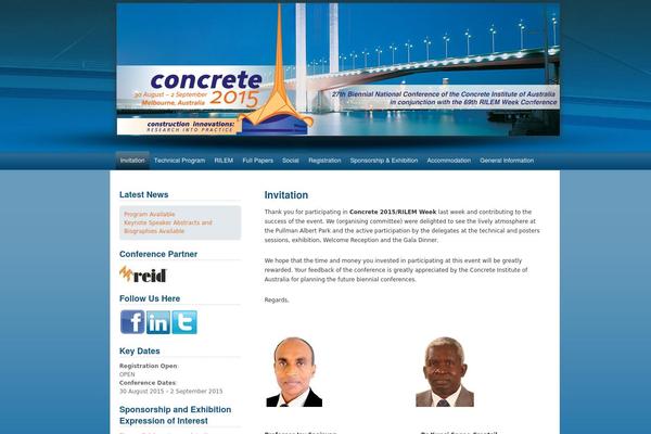 concrete2015.com.au site used Arinexdeluxe1
