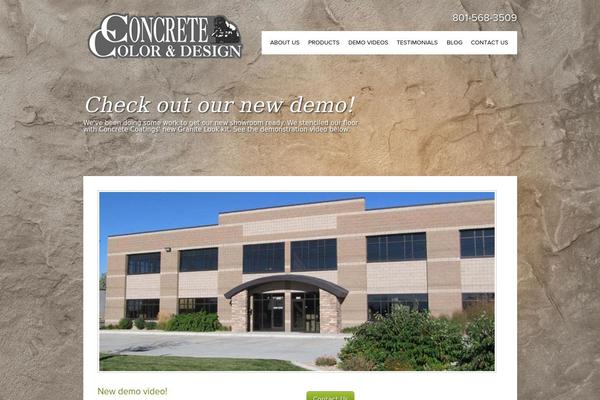 Concrete theme site design template sample