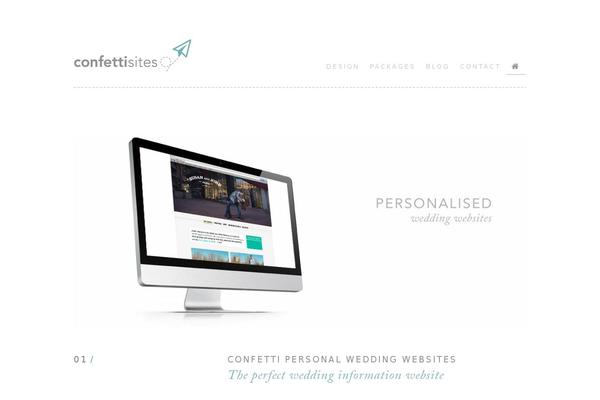 confetti theme websites examples