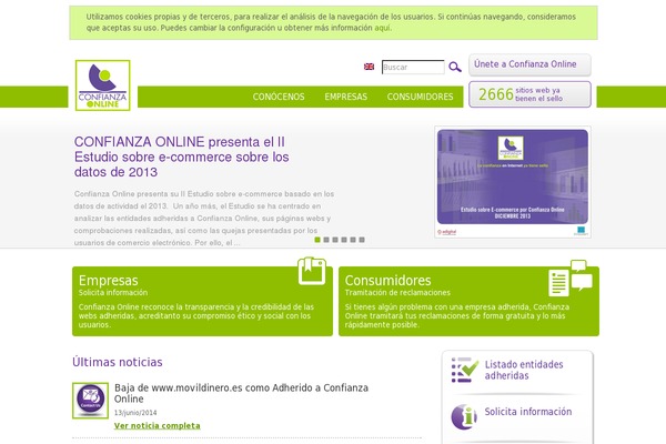 confianzaonline.es site used Confianza-online