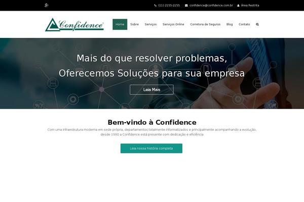 Confidence theme site design template sample