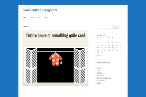 Twenty Twelve theme site design template sample