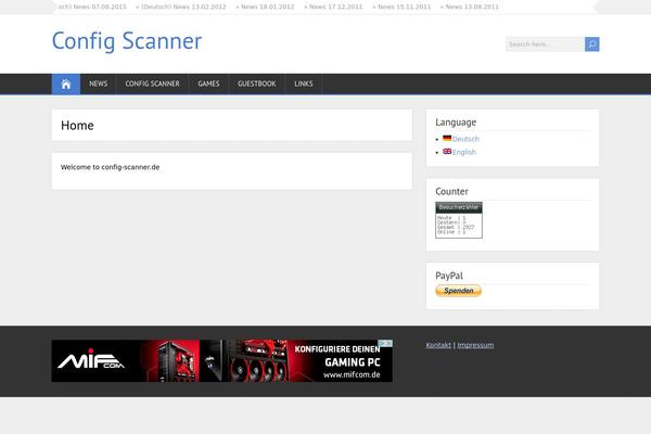 config-scanner.de site used Shootingstar-premium
