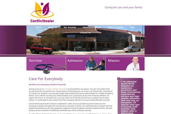 conflicthealer.com site used Conflicthealer