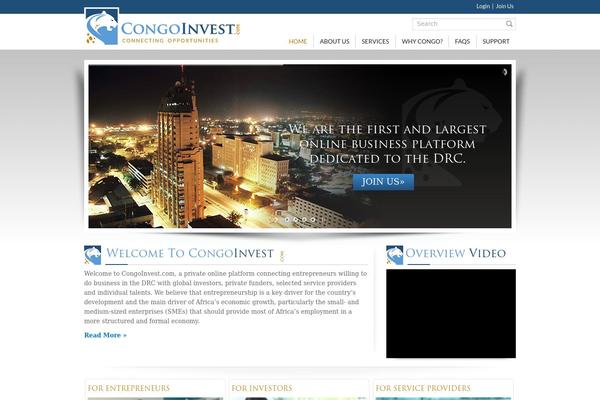 congoinvest.com site used Congo