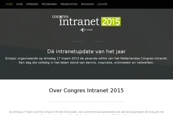 congresintranet.nl site used Conference-wpl