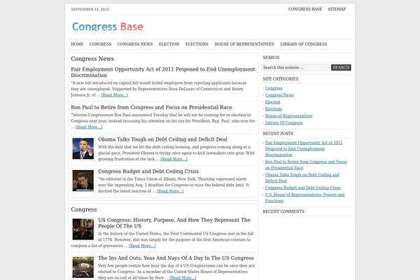 News theme site design template sample