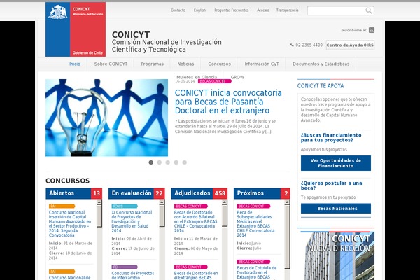 conicyt.cl site used Conicyt