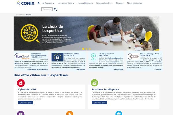 conix.fr site used Conix