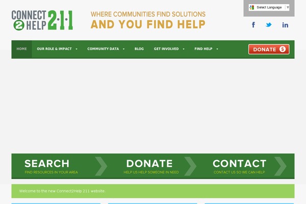 connect2help.org site used Charity-hub