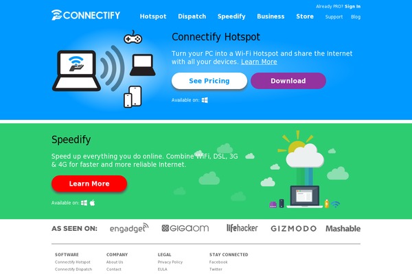 Site using Connectify-shortcodes plugin