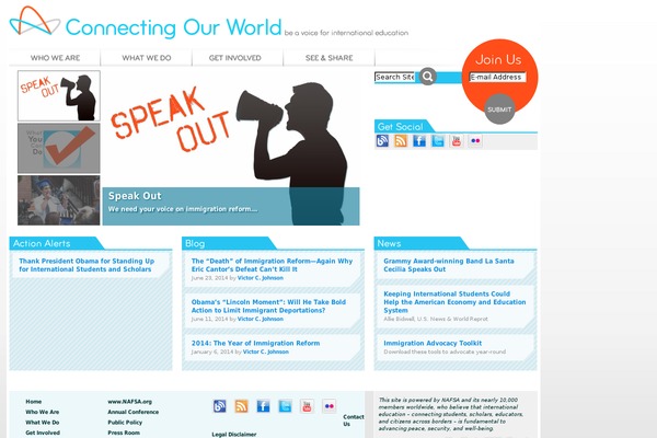 connectingourworld.org site used Default