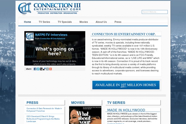Connections theme site design template sample