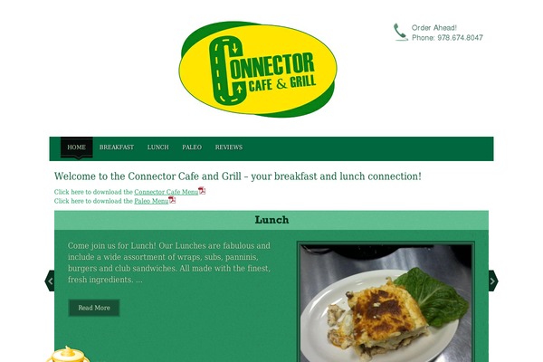 connectorcafeandgrill.com site used Foodilicious