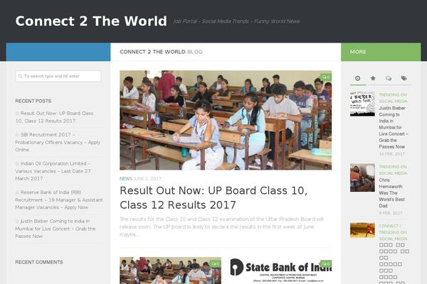 Hueman theme site design template sample