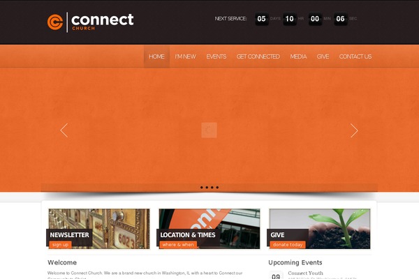 Churchope theme site design template sample