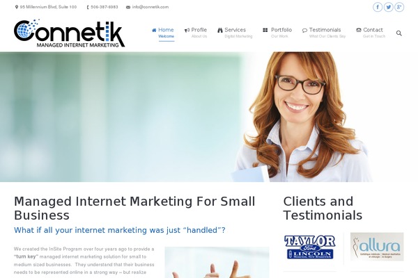 WordPress website example screenshot