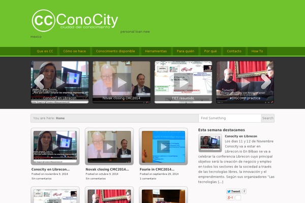 conocity.eu site used Video Elements