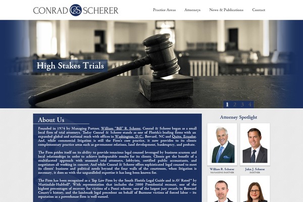 conradscherer.com site used Conradscherer