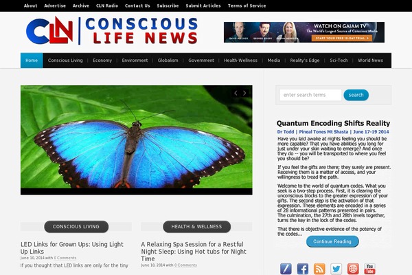 consciouslifenews.com site used Wp-blossom115