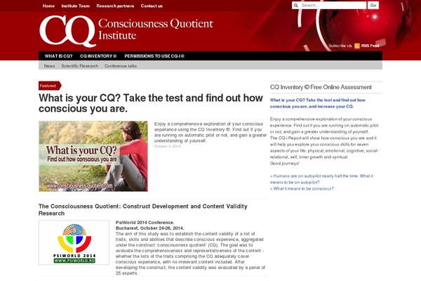 consciousness-quotient.com site used Cadabrapress
