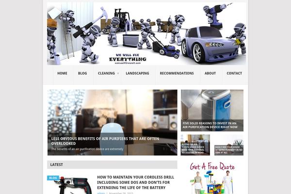Point theme site design template sample