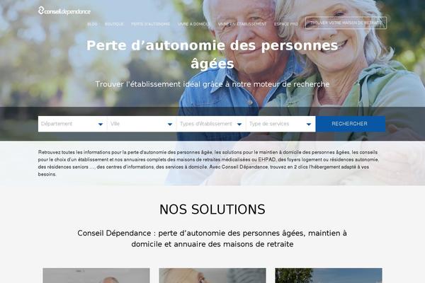 conseildependance.fr site used Conseil-dependance