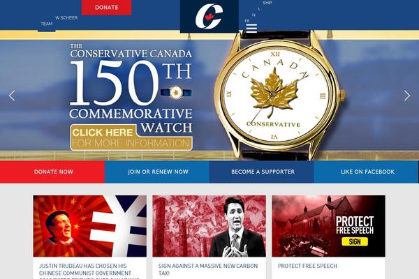 conservateur.ca site used Conservative-child