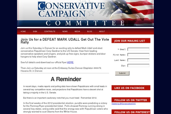 conservativecampaign.org site used Cdbo