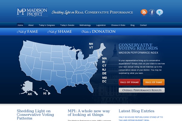 conservativevotingrecords.com site used Madisonvoting