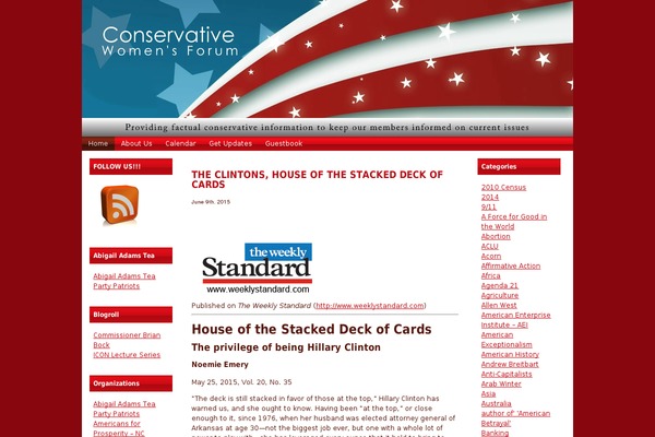 conservativewomensforum.com site used Politico