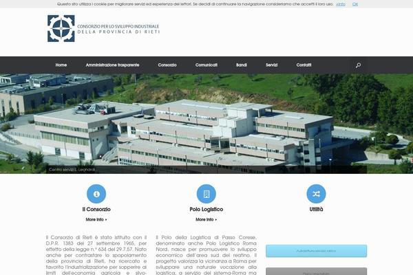 Vantage theme site design template sample