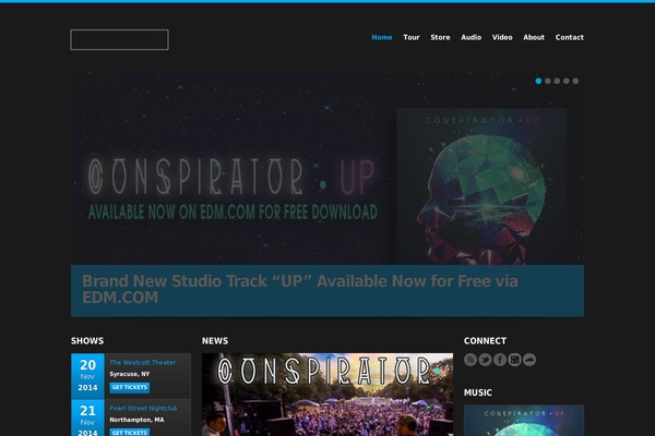 conspiratorband.com site used Conspirator
