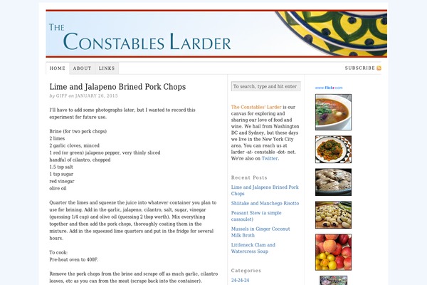 WordPress website example screenshot