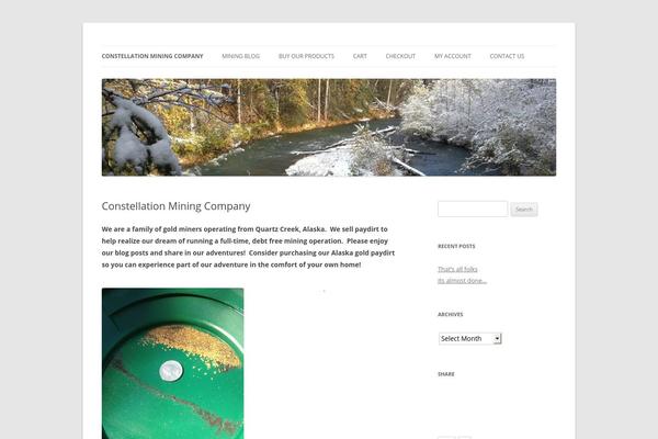 Twenty Twelve theme site design template sample