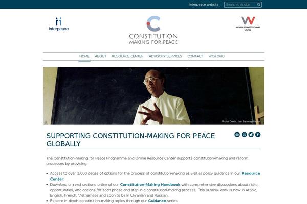 constitutionmakingforpeace.org site used Cmp