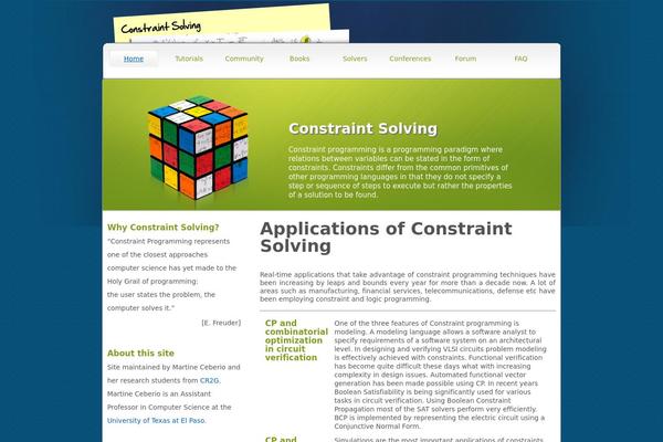 constraintsolving.com site used Constraintsolving