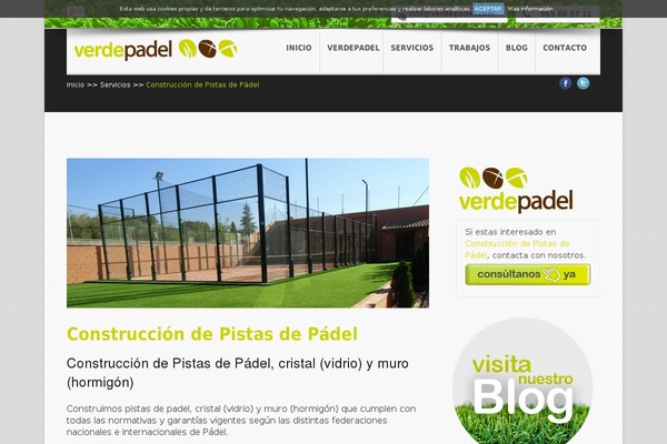 construccionpistaspadel.es site used Coodex
