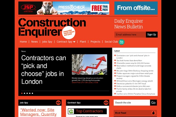 constructionenquirer.com site used Constructionenquirer