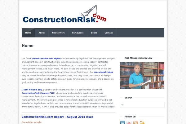 constructionrisk.com site used Area53-v1.0.6