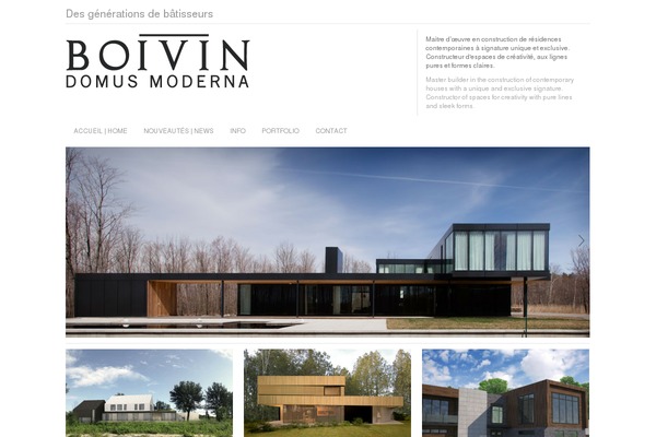 constructionsboivin.com site used Architektthemeresponsive