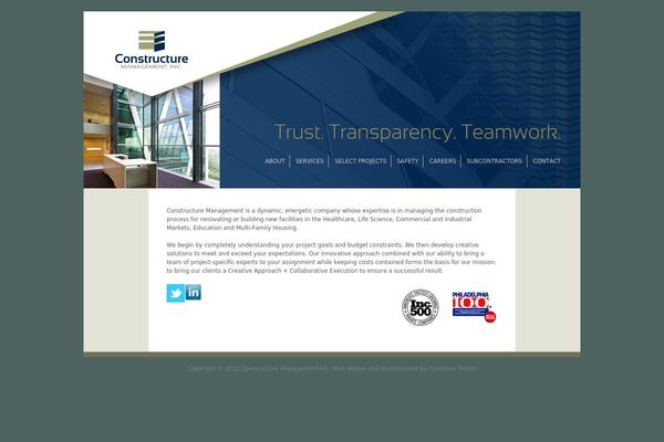 constructuremanagement.com site used Constructure
